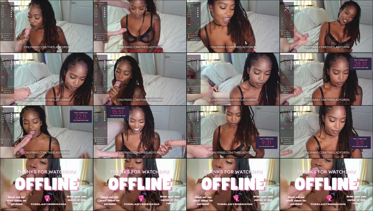 TheeladysirenChaturbate Porn Cam 2023-10-14